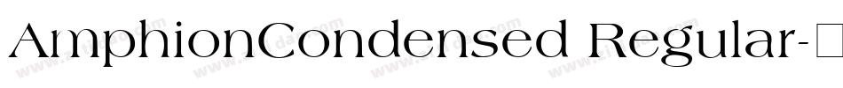 AmphionCondensed Regular字体转换